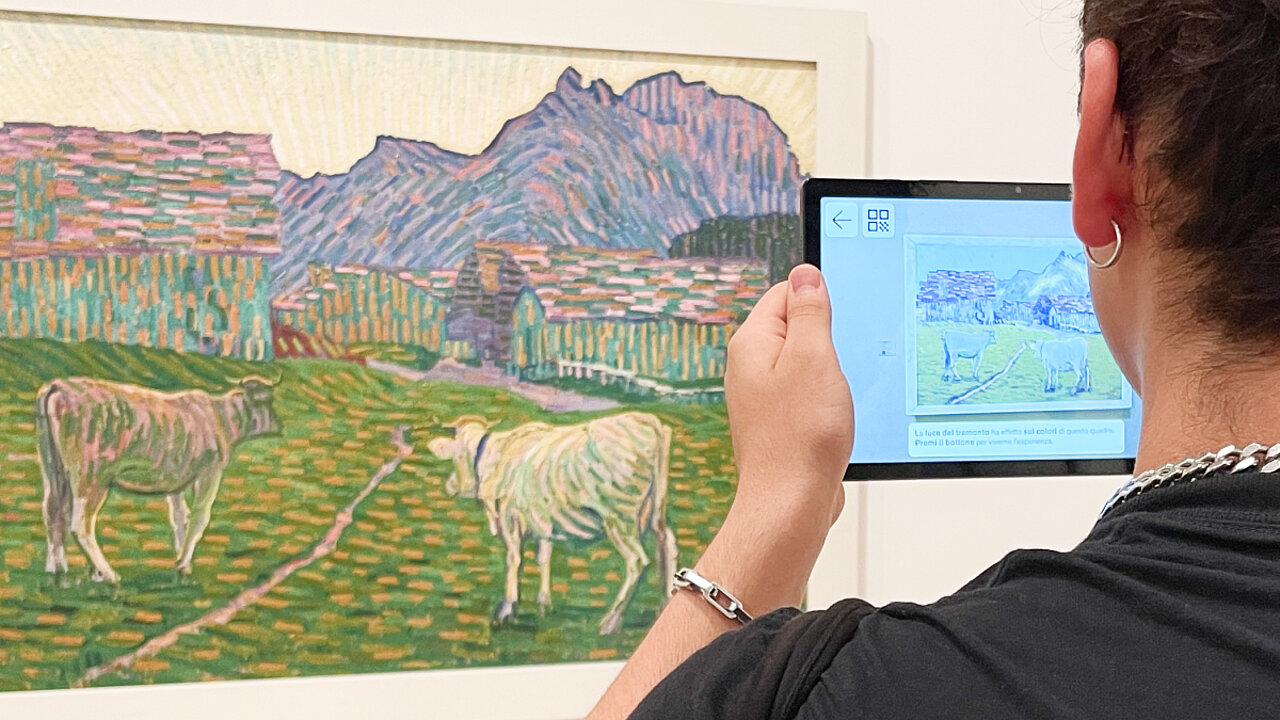 AR tablet con quadro